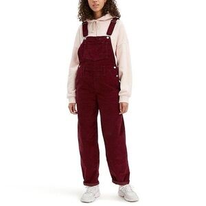 Levi Strauss & Co. Burgundy Corduroy Overalls
